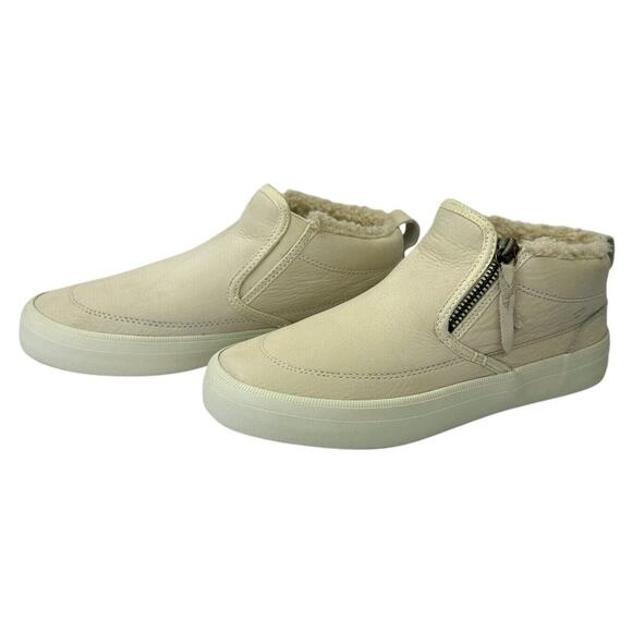 Sperry Women's Crest Side Zip Cozy Sneaker Boot Size 6.5 Ivory Suede STS87905 - Picture 3 of 12